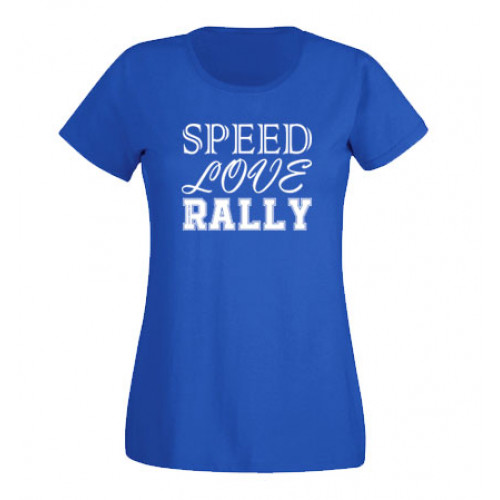 Speed-Love-Rally női felső, királykék
